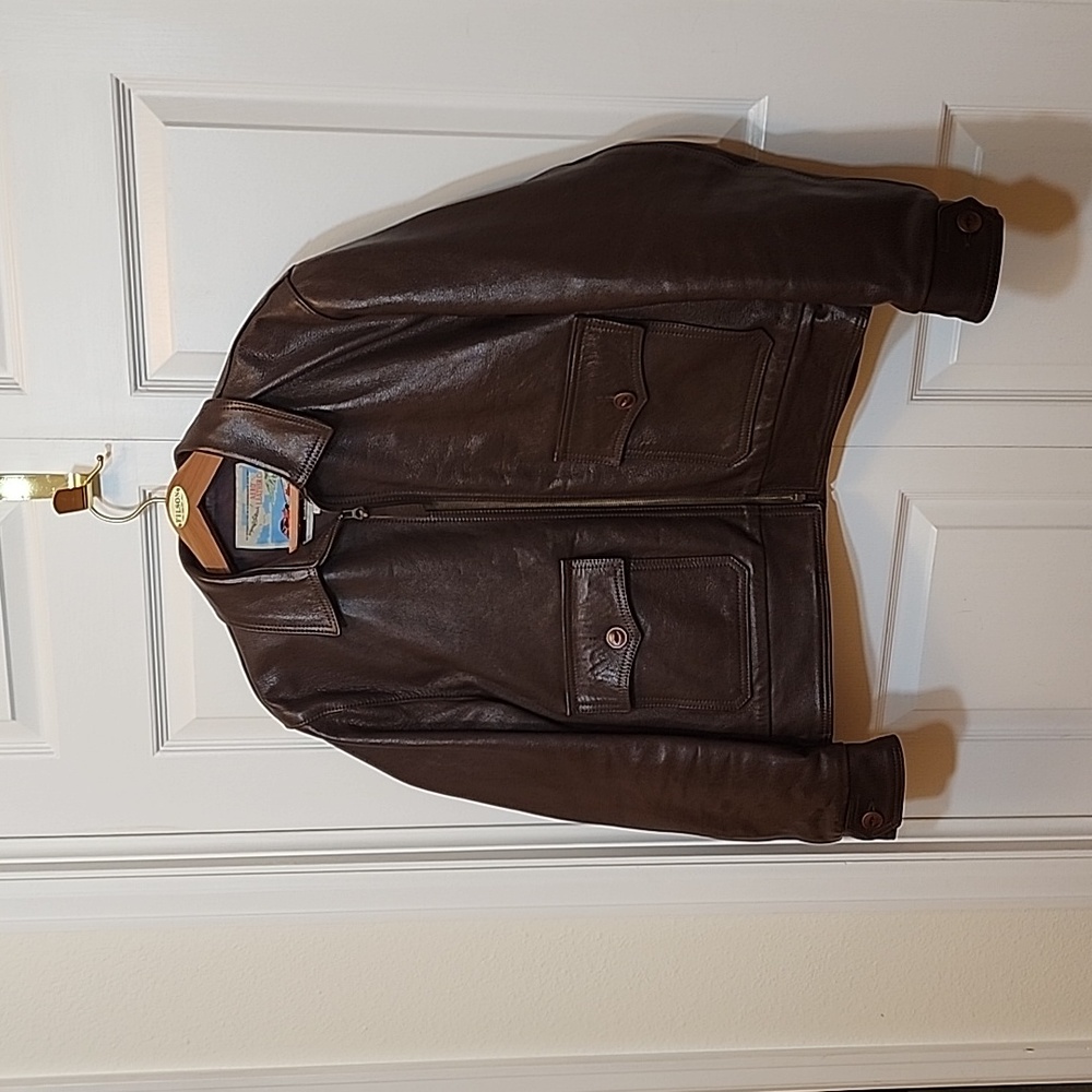 Aero Leathers of Scotland Brown Leather Bomber
